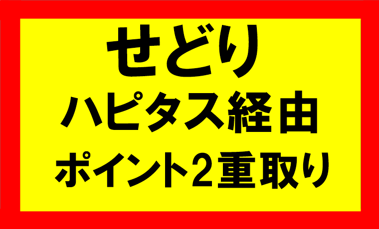 電脳せどりハピタス経由でポイント2重取り