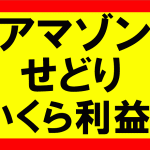 アマゾンせどり、どれくらい利益がでるか？