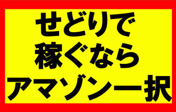 せどりで生活をしていくとしたら、楽天やヤフーより、Amazonが2倍以上利益が取れるぞ